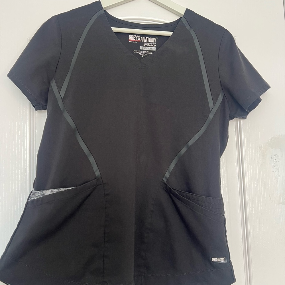 Grey's Anatomy Women's Black Short Sleeve Top